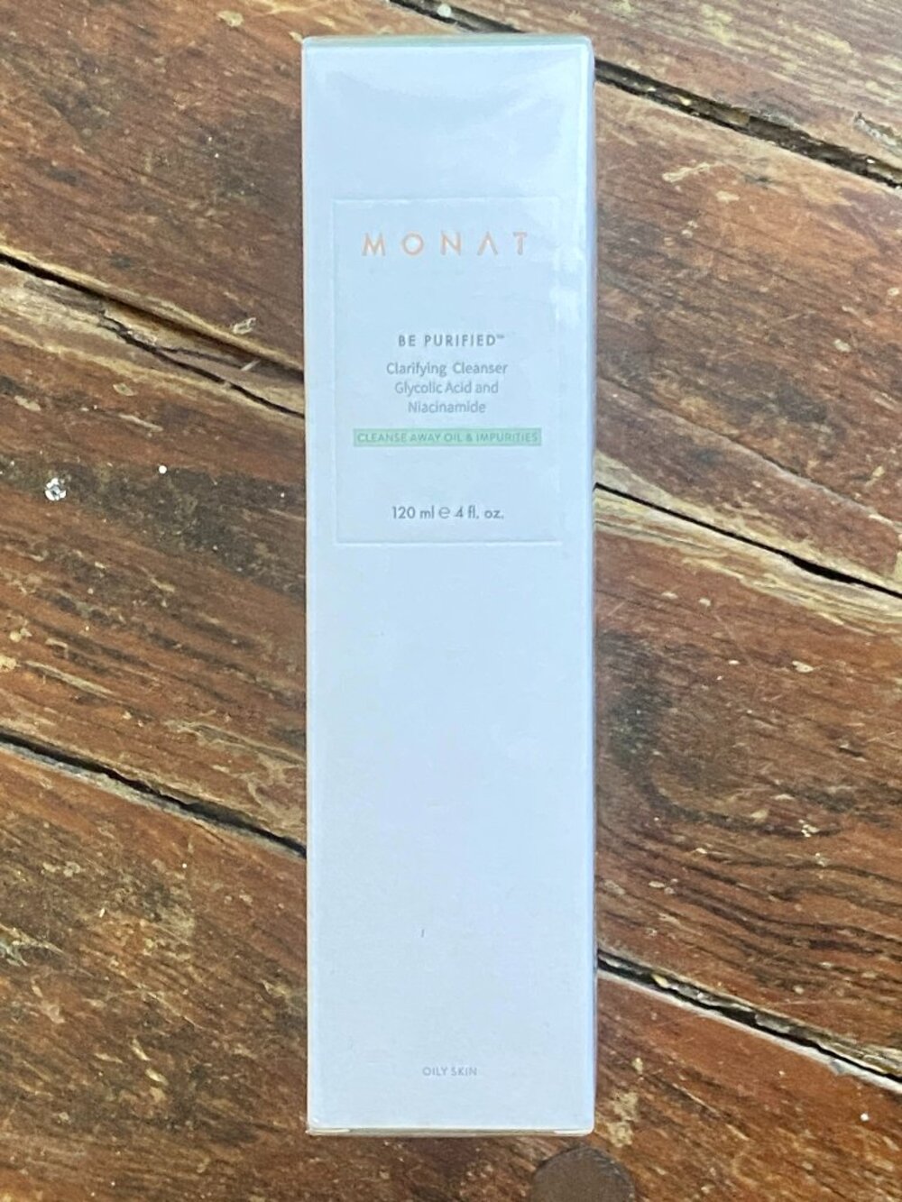 MONAT Be Purified CLARIFYING CLEANSER Glycolic Acid Niacinamide 4 fl oz SEALED